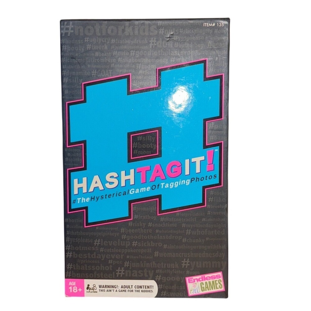 Endless Games Hashtagit! Adult Party Card Game‎ Tagging Photos Age 18+ - New